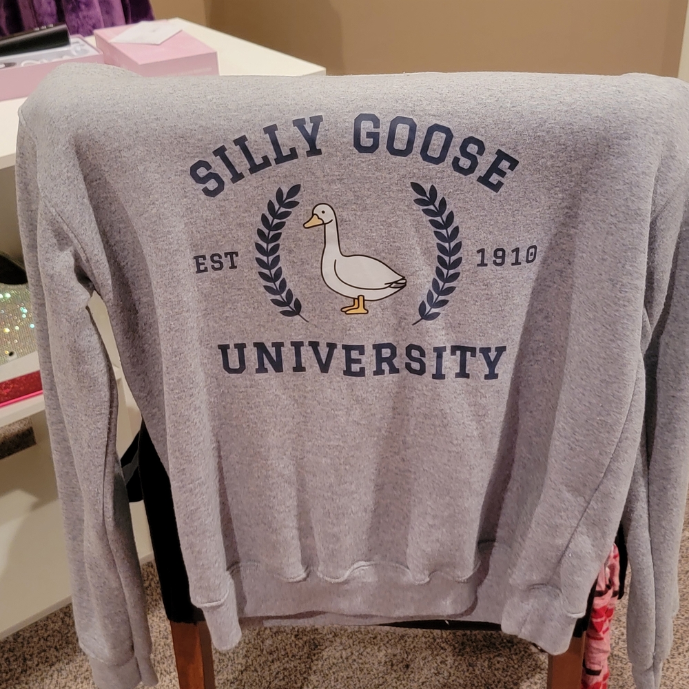 Gray Silly Goose University Sweatshirt